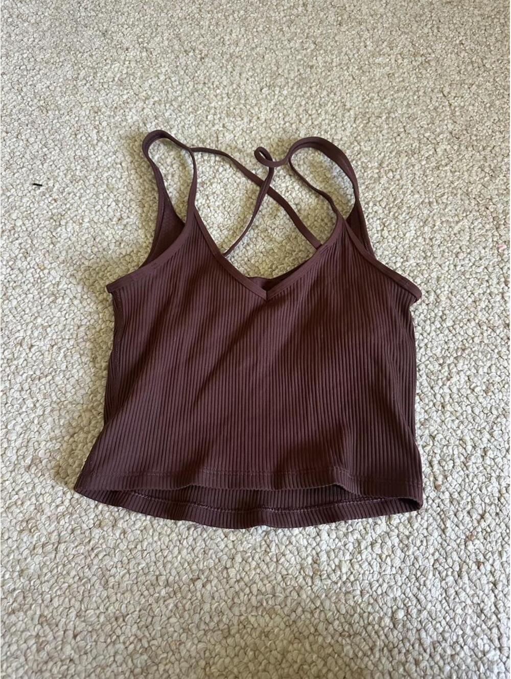 Vuori brown ribbed tank - Picture 3 of 3